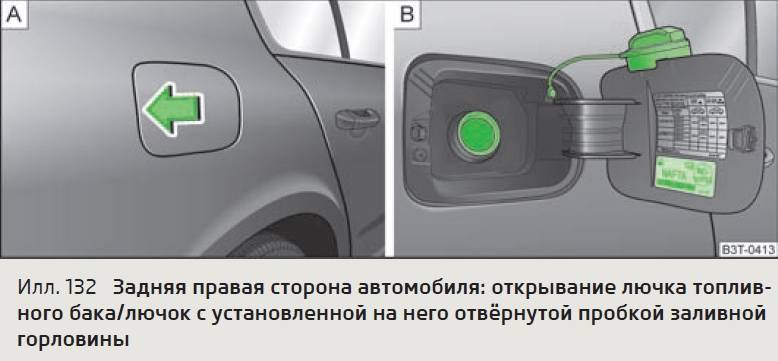 На Шкоде сломался механизм запирания люка бензобака — решение
