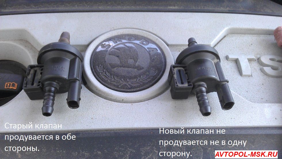 Фото отчет замены клапана адсорбера на Шкоде Октавия А5 1.8 TSI