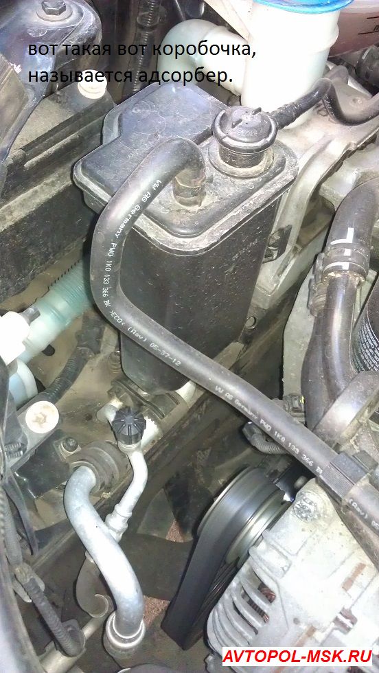 Фото отчет замены клапана адсорбера на Шкоде Октавия А5 1.8 TSI