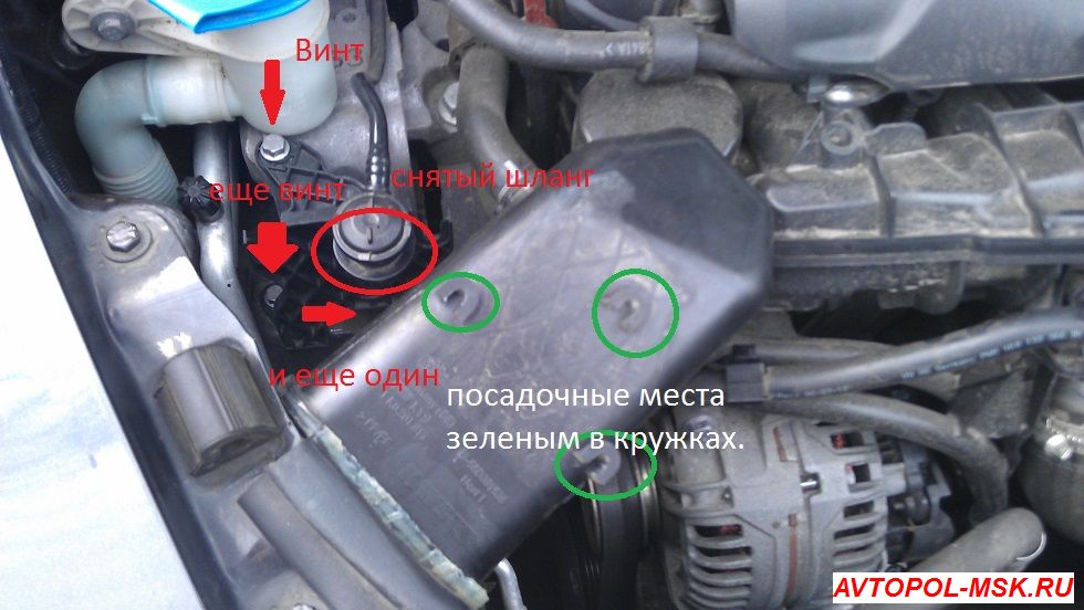 Фото отчет замены клапана адсорбера на Шкоде Октавия А5 1.8 TSI