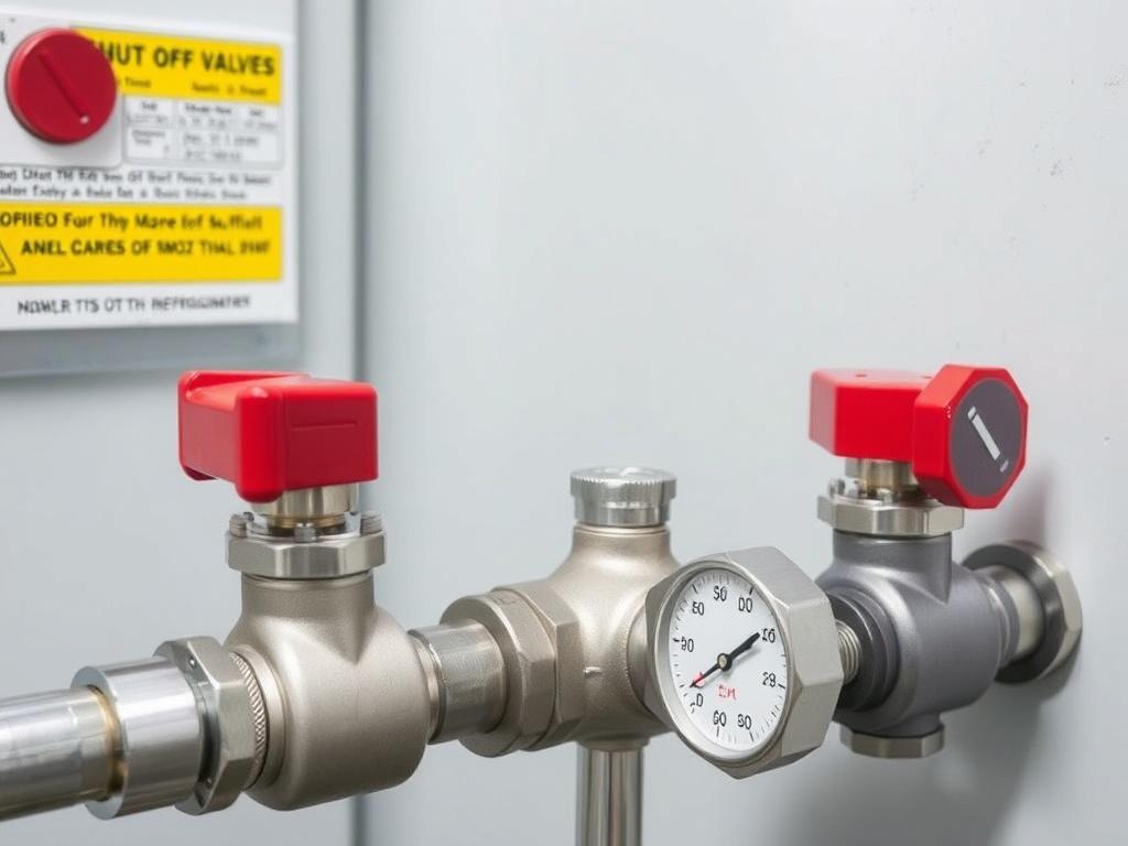 shut-off valves in refrigeration equipmentфото