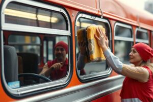 Полировка стёкол автобуса: как вернуть обзор и продлить срок службы окон